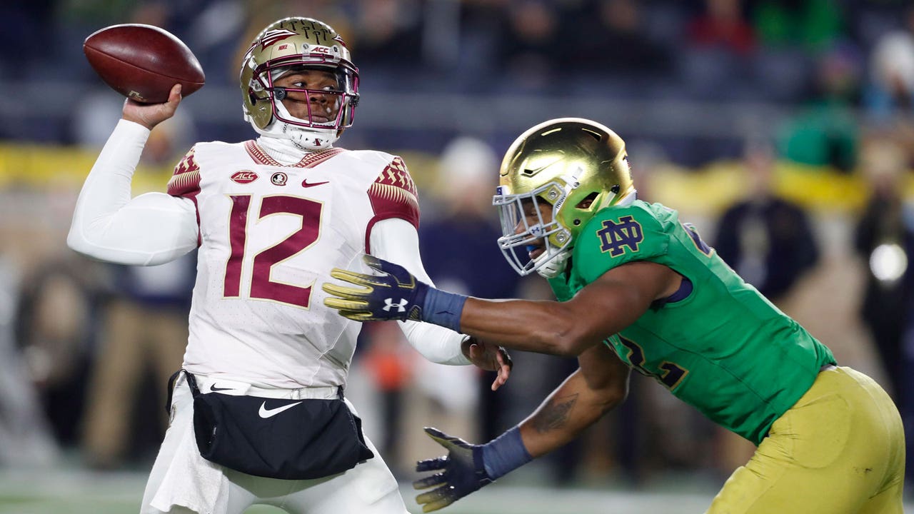 Seminoles can't hang with No. 3 Irish on frosty night in Notre Dame Stadium